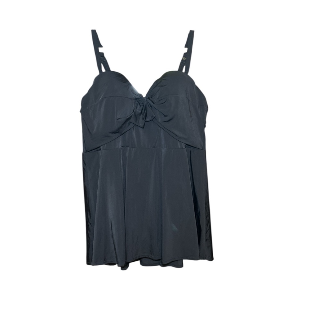 Torrid Black Tie Skater One Piece Built in Bra Swimdress - Size 4